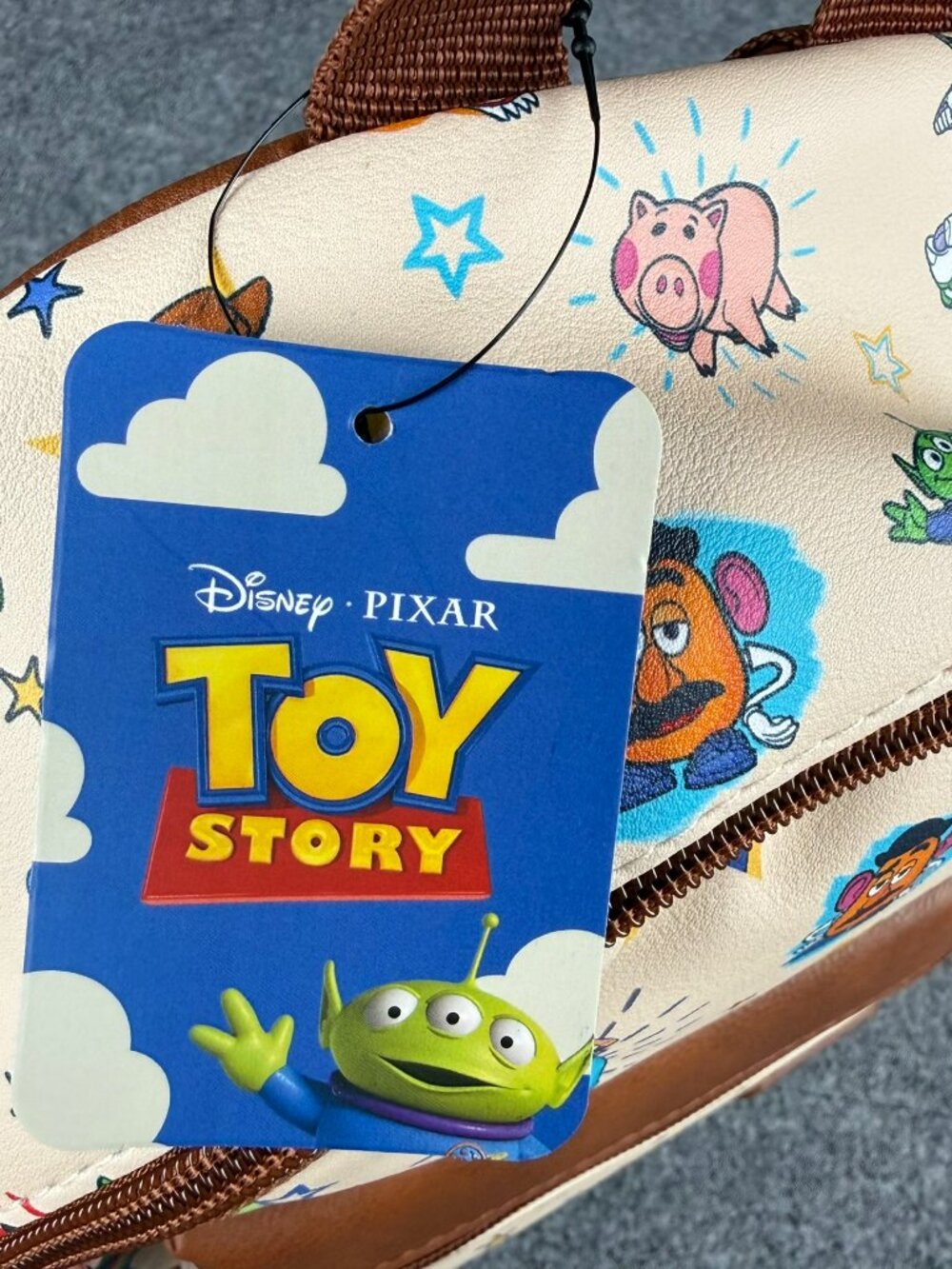 Disney Toy Story Mini Backpack Bioworld NWT All Over Characters Pixar Bag - Picture 9 of 12